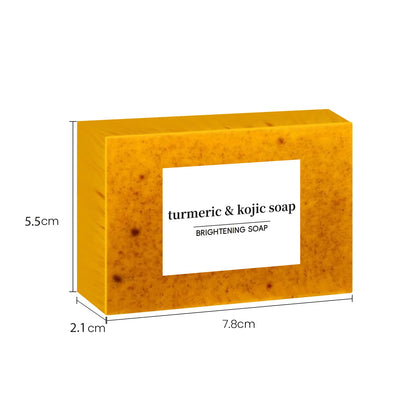 Transform Your Skin with Our Turmeric Cleanser & Soap Set - Powerful Kojic Acid Formula for Blackhead Elimination, Oil Control, and Acne Scar Reduction!